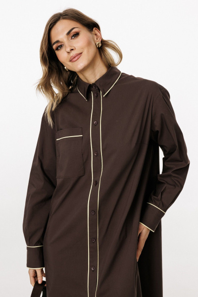 Платье EOLA 3057 шоколад - фото 10