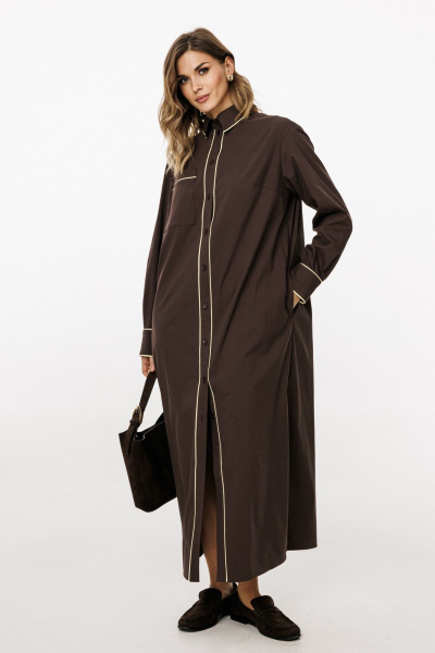 Платье EOLA 3057 шоколад - фото 5