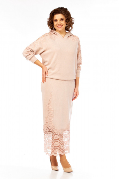 Джемпер, юбка Диомант 2146 розовый - фото 2