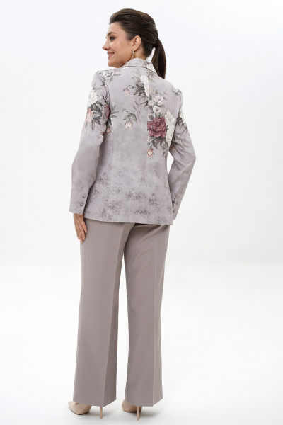 Брюки, жакет Alani Collection 2492 серый - фото 10