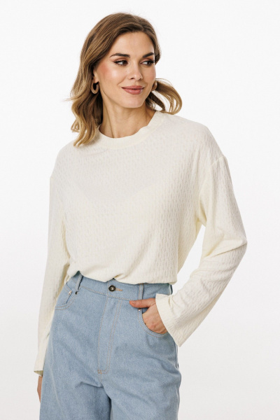 Джемпер EOLA 3059 молочный - фото 5