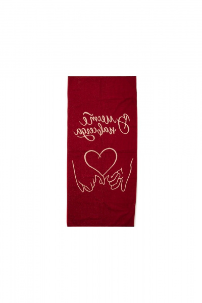 Полотенце Речицкий текстиль 6с104.411ж1 вместе навсегда бордо - фото 2