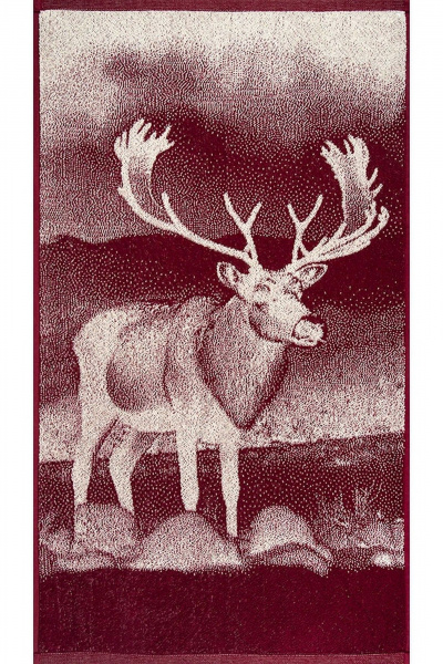 Полотенце Речицкий текстиль 6с103.412ж1 фото-олень кр.дерево - фото 2
