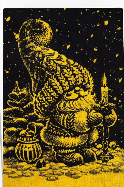 Полотенце Речицкий текстиль 6с103.412ж1 рожд. ночью т.желтый - фото 2