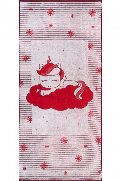 Полотенце Речицкий текстиль 6с103.412ж1 единорог на облаке белокр. - фото 1