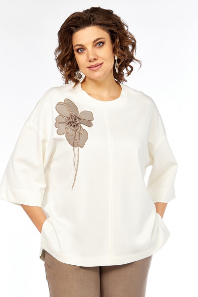 Брюки, джемпер Jurimex 3464 молоко-коричневый - фото 2