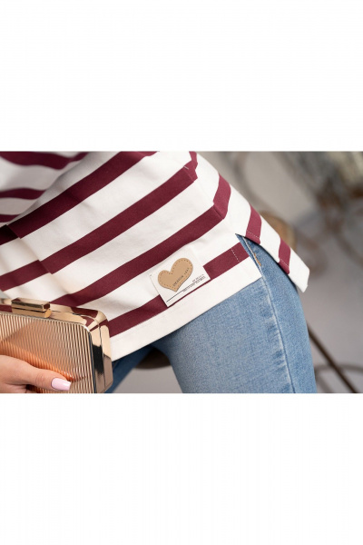 Джемпер Nika.PL 0304803 бордовый - фото 3