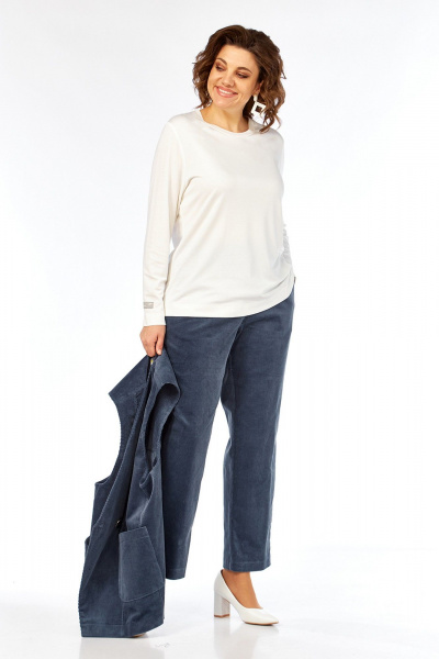 Брюки, джемпер, жилет Jurimex 3463 пепельно_синий - фото 11