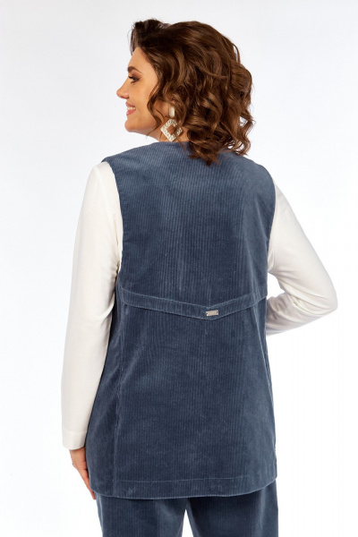 Брюки, джемпер, жилет Jurimex 3463 пепельно_синий - фото 10