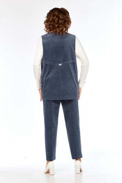 Брюки, джемпер, жилет Jurimex 3463 пепельно_синий - фото 9