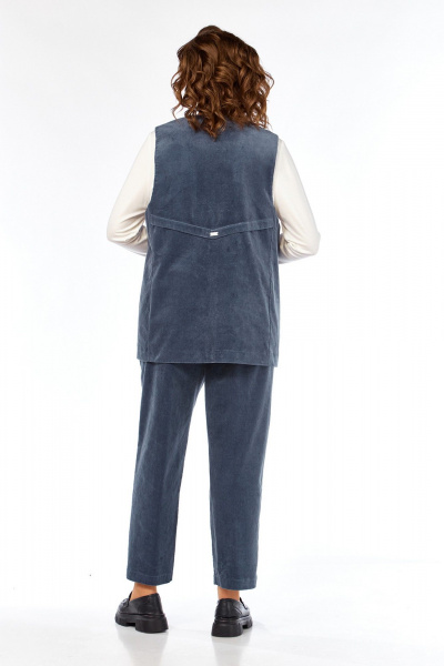 Брюки, джемпер, жилет Jurimex 3463 пепельно_синий - фото 8