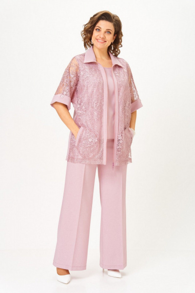 Брюки, кардиган, топ Svetlana-Style 2119 розовый - фото 7