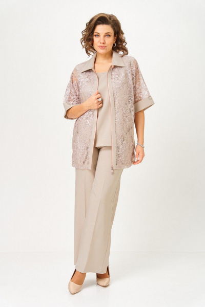 Брюки, кардиган, топ Svetlana-Style 2119 бежевый - фото 8
