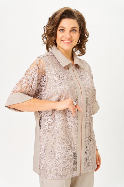 Брюки, кардиган, топ Svetlana-Style 2119 бежевый - фото 6