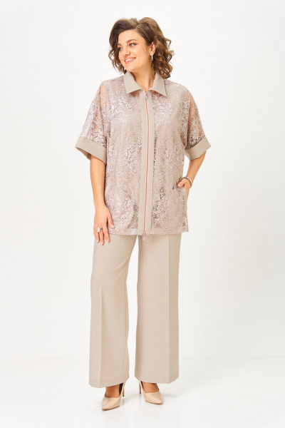 Брюки, кардиган, топ Svetlana-Style 2119 бежевый - фото 2