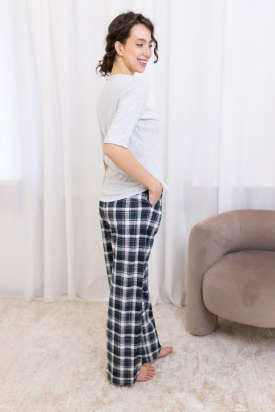 Брюки, джемпер Купалинка 43500G.158-164 к.меланж,клетка - фото 2