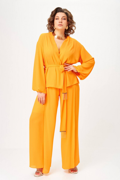 Блуза, брюки Anastasia 1063.1 апельсиновый - фото 5