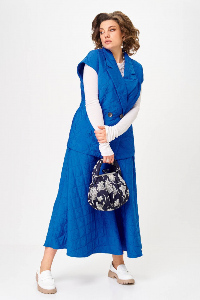 Жилет, юбка Anastasia 1325 индиго - фото 1