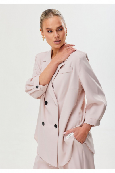 Брюки, жакет Твой имидж 1780 пудра - фото 6