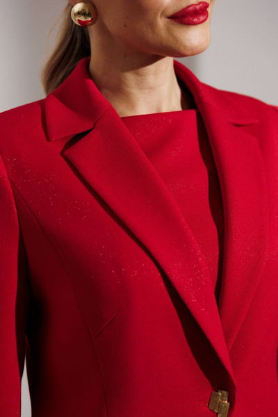 Жакет, платье Мода Юрс 26-2959 красный - фото 8