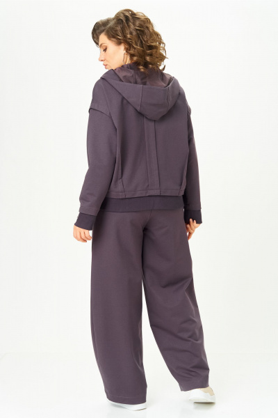Бомбер, брюки Bonna Image 1023/1 серо-фиолетовый - фото 14