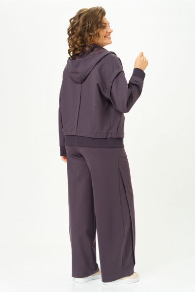 Бомбер, брюки Bonna Image 1023/1 серо-фиолетовый - фото 13