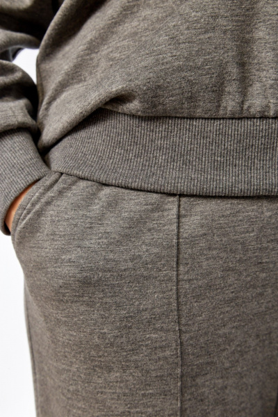 Брюки, джемпер, жилет Диомант 2150 серый-белый - фото 8