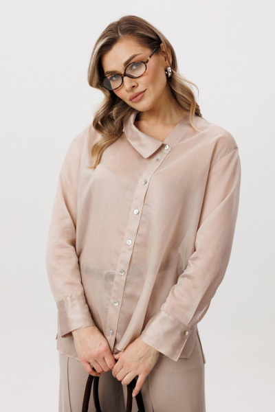 Блуза и брюки свободного кроя в монохроме Fantazia Mod 4863 - фото 5