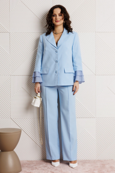 Брюки, жакет Mubliz 226 голубой - фото 2