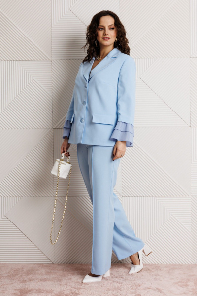 Брюки, жакет Mubliz 226 голубой - фото 20