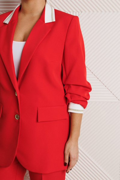 Брюки, жакет Mubliz 242 красный - фото 9