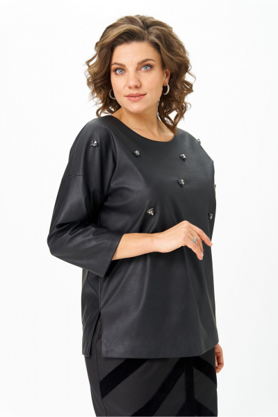 Блуза, болеро Andina city 5048-25 черный - фото 4