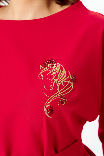 Блуза Andina city 5049-25 красный - фото 6