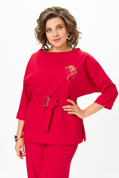 Блуза Andina city 5049-25 красный - фото 1