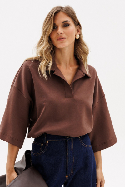 Джемпер EOLA 2964 шоколад - фото 7