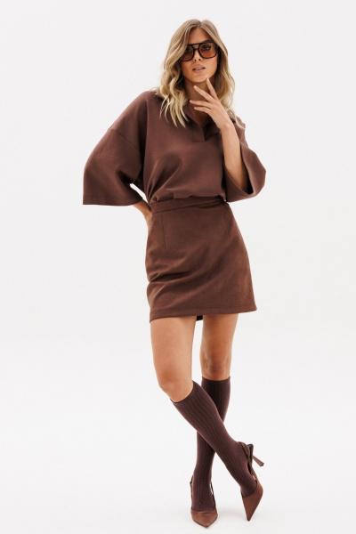 Джемпер EOLA 2964.1 шоколад - фото 4