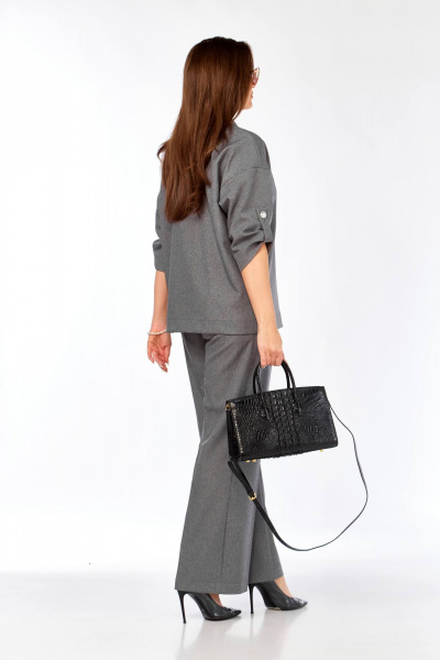 Брюки, жакет Taita plus 2519/3 серый_меланж - фото 5