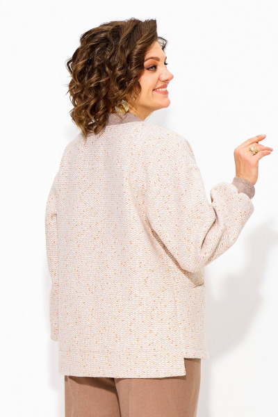 Брюки, жакет Liliana 1342БрПн жемчужное_капучино - фото 6