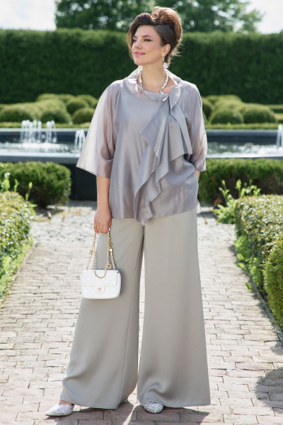 Блуза, брюки Vittoria Queen 27093 бежевый - фото 6