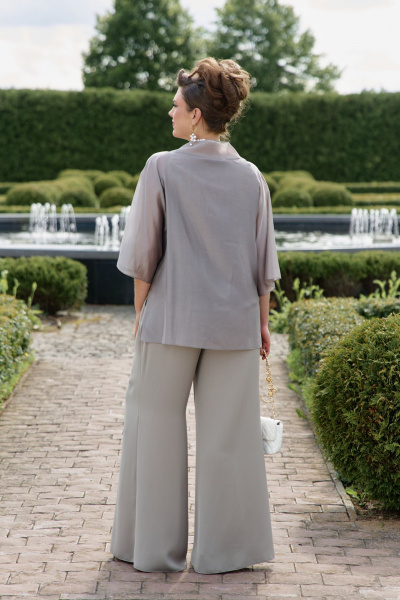 Блуза, брюки Vittoria Queen 27093 бежевый - фото 5