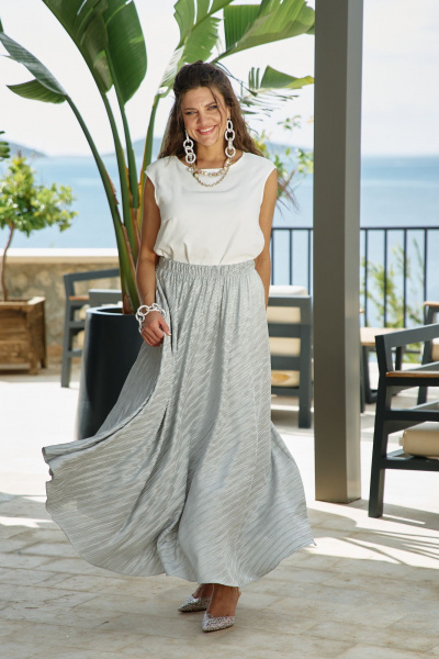 Юбка Vittoria Queen 27143/1ю серебро - фото 3