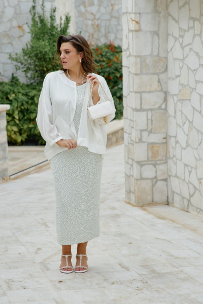 Блуза Vittoria Queen 28693бл молоко - фото 5