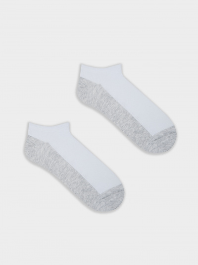 Носки Mark Formelle 104K-3091/25104K белый_св.серый_меланж_рис.3091 - фото 2