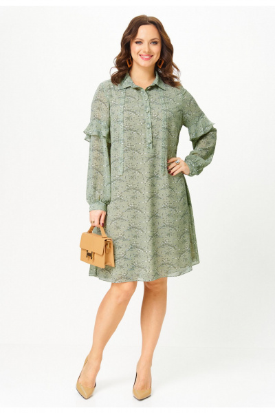 Платье Твой имидж 2338 фисташка - фото 4