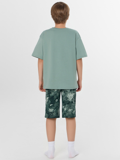 Футболка, шорты Mark Formelle 563327/25-40736ПП-0 зеленая_пастель_милитари_3_сл_на_пол - фото 2
