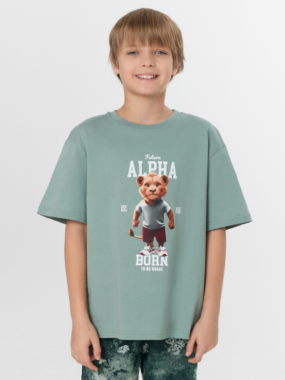 Футболка, шорты Mark Formelle 563327/25-40737ПП-0 зеленая_пастель_милитари_3_сл_на_пол - фото 1