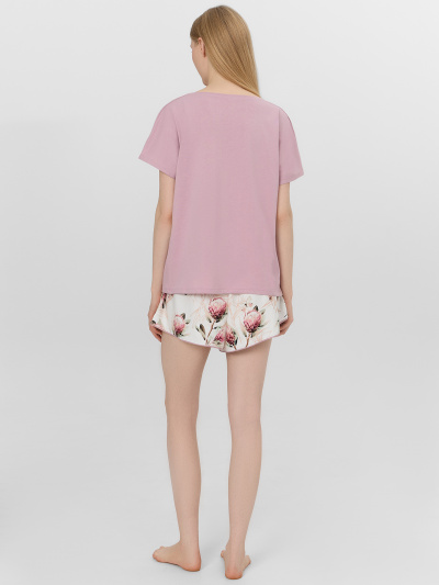 Футболка, шорты Mark Formelle 592544/25-35486ПП-14 пыльный_розовый_протеи_на_св.молочном - фото 2