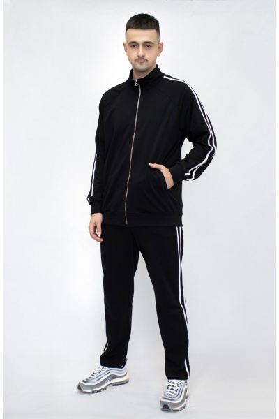 Брюки, свитшот Бобруйсктрикотаж 24739НС черный - фото 1