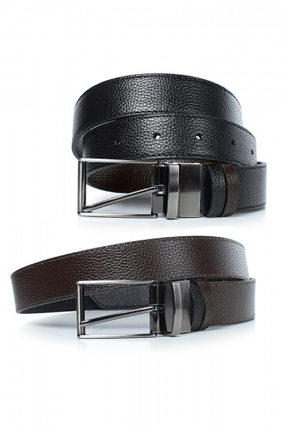 Ремень Galanteya 21918.25с2816к45 1р черный/коричн - фото 1