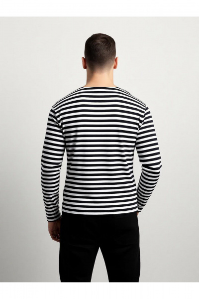 Джемпер Бобруйсктрикотаж 65323 черно-белый - фото 4